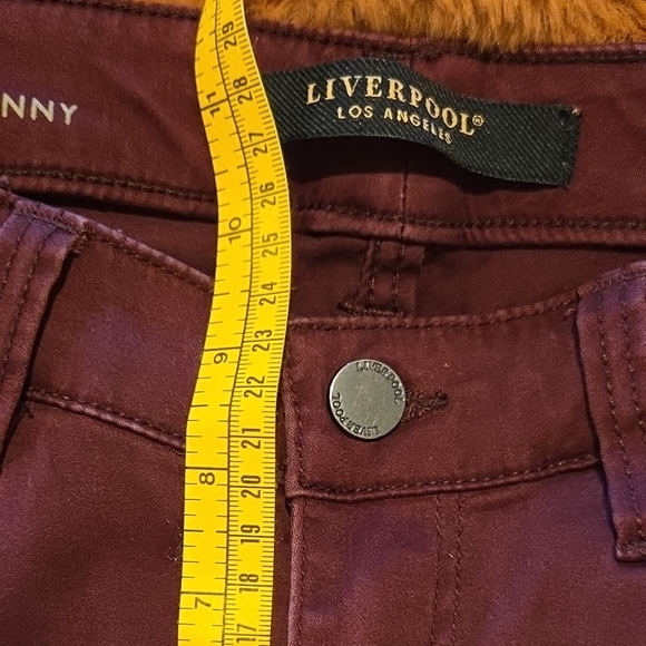 Liverpool Burgandy Pants - Picture 2 of 10